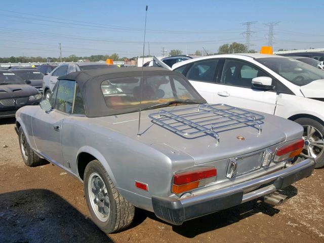 ZFAAS00BXB8186528 - 1981 FIAT 124 SPIDER SILVER photo 3