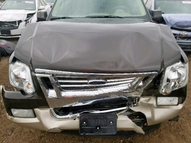 1FMEU74E67UA97230 - 2007 FORD EXPLORER E BLACK photo 7