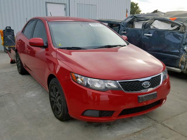 KNAFU4A28D5735921 - 2013 KIA FORTE EX RED photo 1