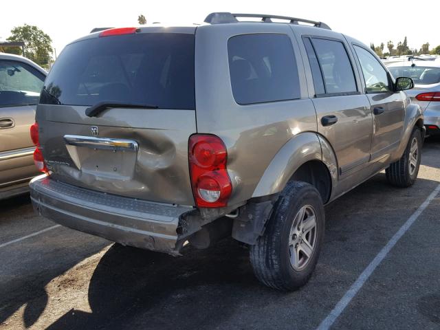 1D4HB48N06F138487 - 2006 DODGE DURANGO SL BROWN photo 4