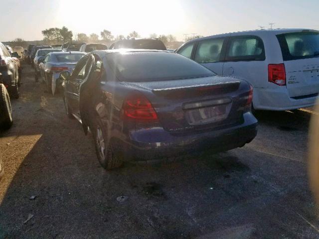 2G2WP552681174821 - 2008 PONTIAC GRAND PRIX BLACK photo 3