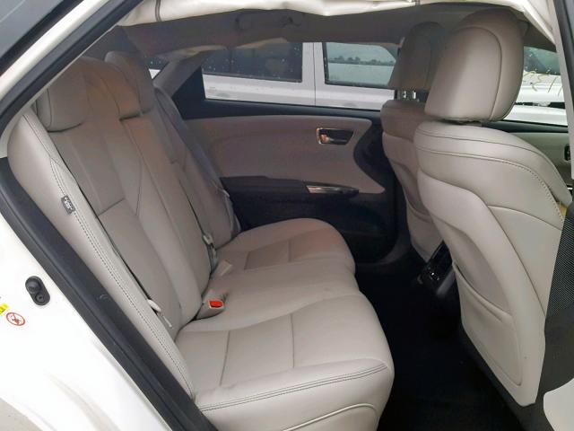 4T1BK1EB6HU260826 - 2017 TOYOTA AVALON XLE WHITE photo 6