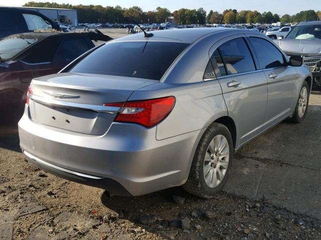 1C3CCBAB9EN142250 - 2014 CHRYSLER 200 LX SILVER photo 4