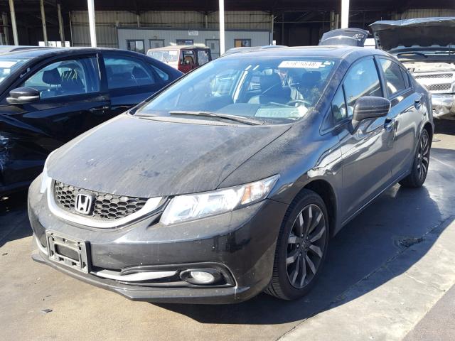 2HGFB2F92FH526187 - 2015 HONDA CIVIC EXL BLACK photo 2