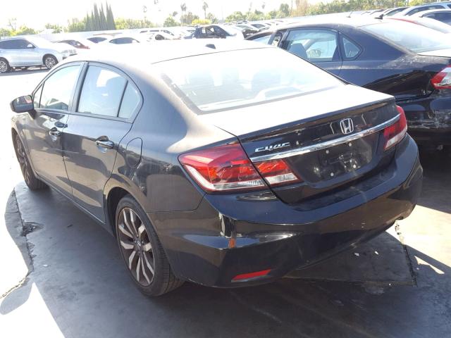 2HGFB2F92FH526187 - 2015 HONDA CIVIC EXL BLACK photo 3