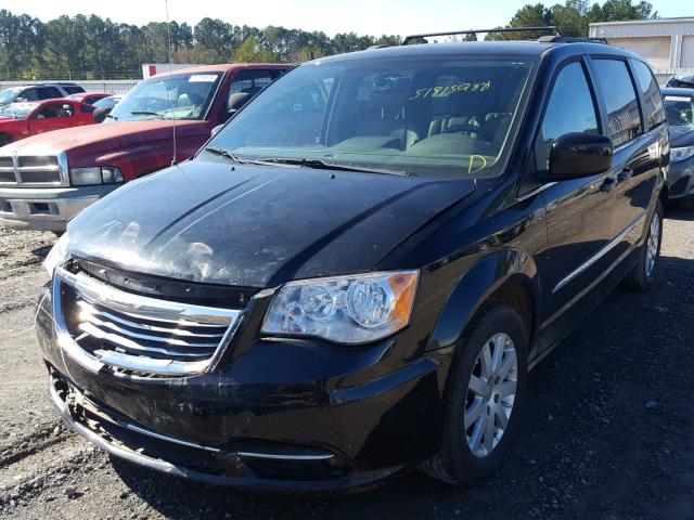 2C4RC1BG0ER445141 - 2014 CHRYSLER TOWN & COU BLACK photo 2