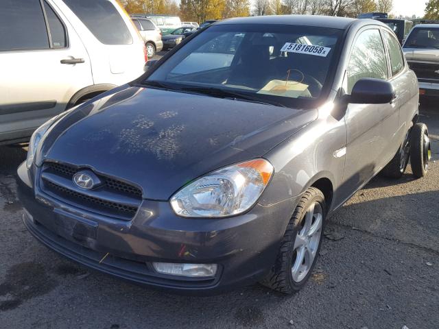 KMHCN3AC5BU196971 - 2011 HYUNDAI ACCENT SE GRAY photo 2