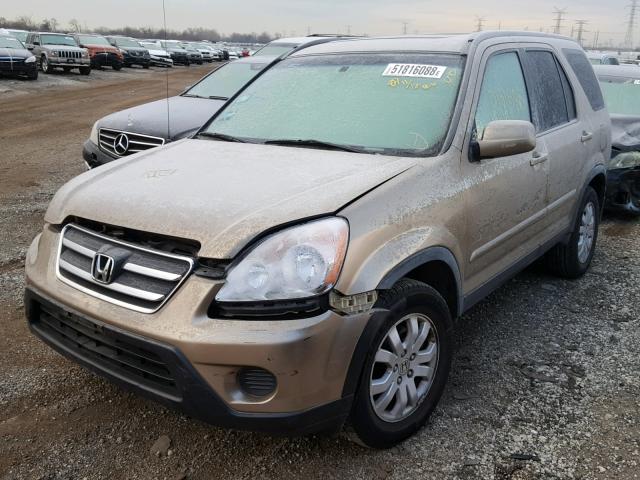 JHLRD789X5C031708 - 2005 HONDA CR-V SE TAN photo 2