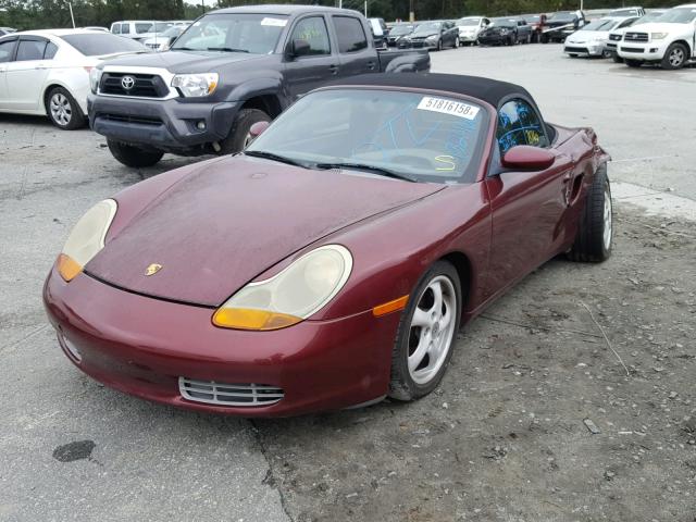 WP0CA2986WU625230 - 1998 PORSCHE BOXSTER RED photo 2