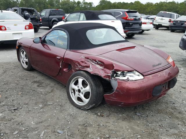 WP0CA2986WU625230 - 1998 PORSCHE BOXSTER RED photo 3