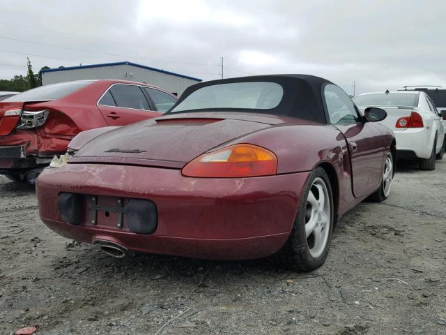 WP0CA2986WU625230 - 1998 PORSCHE BOXSTER RED photo 4