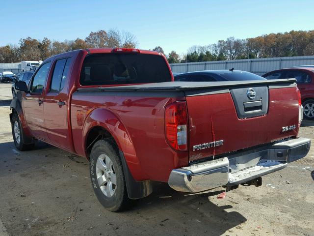 1N6AD0FV8AC446311 - 2010 NISSAN FRONTIER C RED photo 3