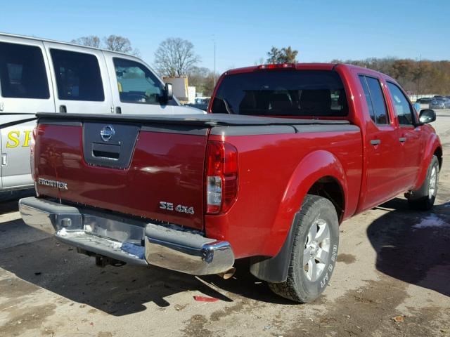 1N6AD0FV8AC446311 - 2010 NISSAN FRONTIER C RED photo 4