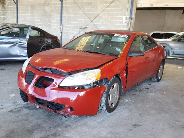 1G2ZF55B764271737 - 2006 PONTIAC G6 SE RED photo 2