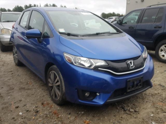 3HGGK5H84FM745566 - 2015 HONDA FIT EX BLUE photo 1