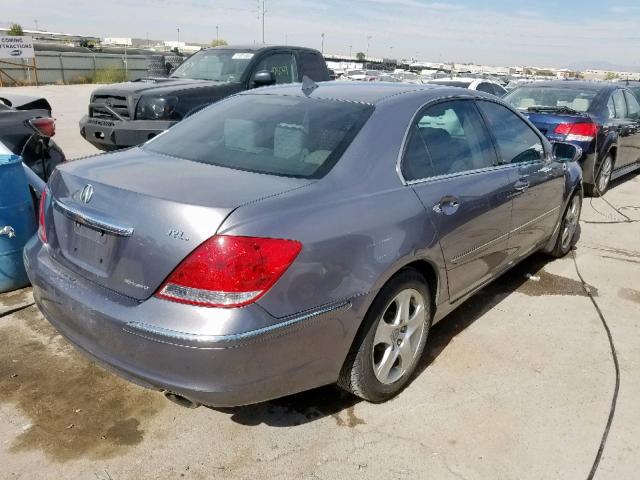 JH4KB16556C000707 - 2006 ACURA RL SILVER photo 4