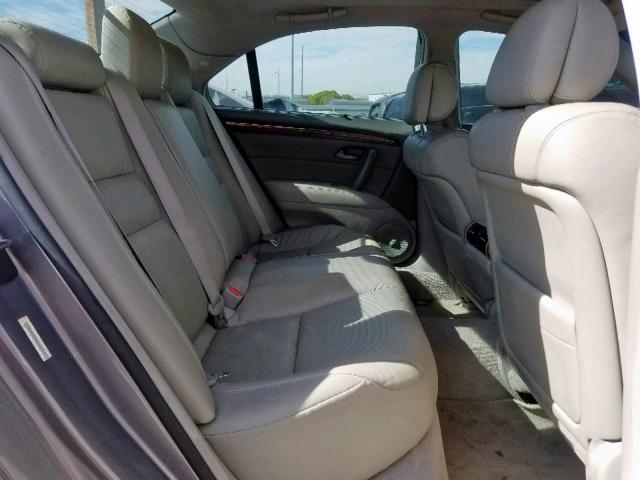 JH4KB16556C000707 - 2006 ACURA RL SILVER photo 6