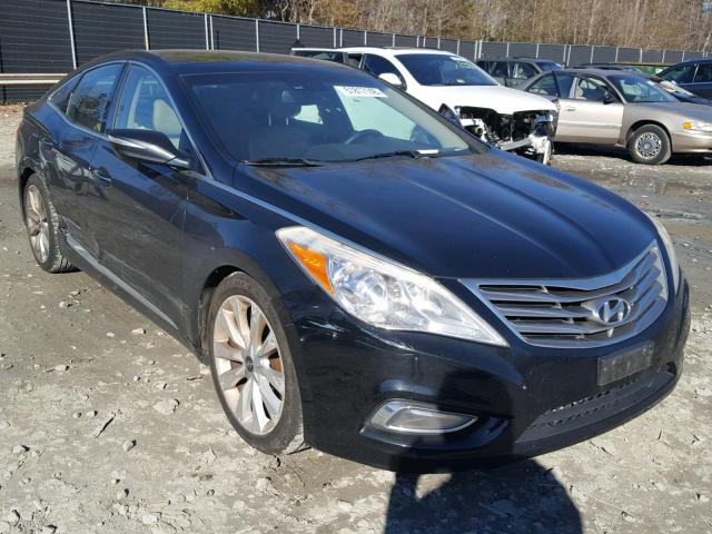 KMHFH4JG6CA158682 - 2012 HYUNDAI AZERA GLS BLACK photo 1