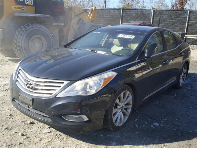 KMHFH4JG6CA158682 - 2012 HYUNDAI AZERA GLS BLACK photo 2