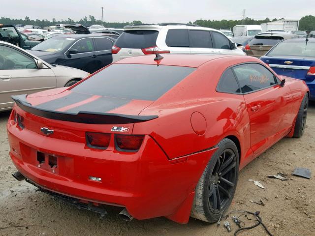 2G1FT1EWXB9127148 - 2011 CHEVROLET CAMARO 2SS RED photo 4