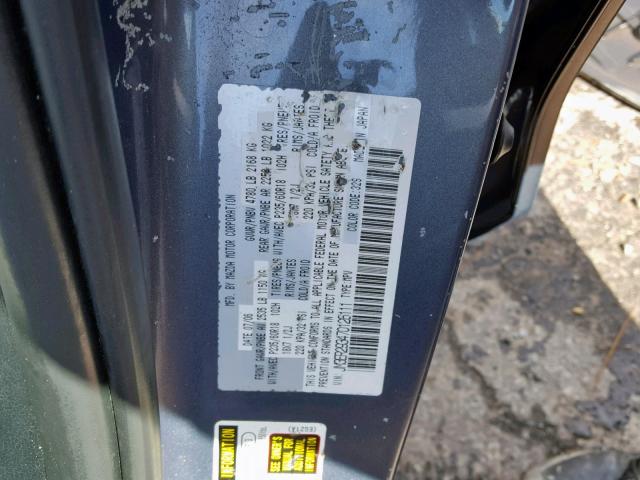 JM3ER293470126111 - 2007 MAZDA CX-7 GRAY photo 10