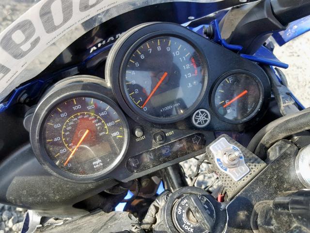 JYARN07E81A000586 - 2001 YAMAHA FZS10 BLUE photo 8