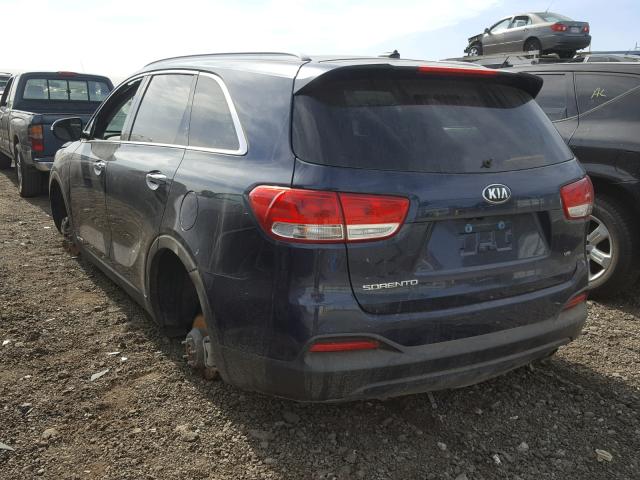 5XYPGDA54JG370083 - 2018 KIA SORENTO LX BLUE photo 3