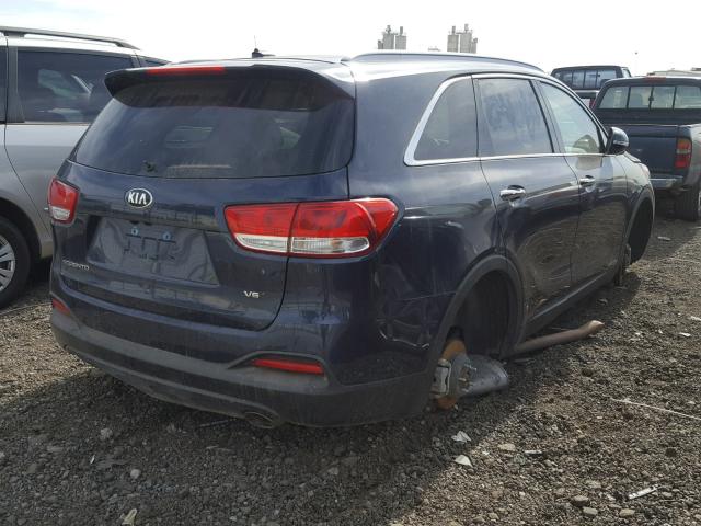 5XYPGDA54JG370083 - 2018 KIA SORENTO LX BLUE photo 4