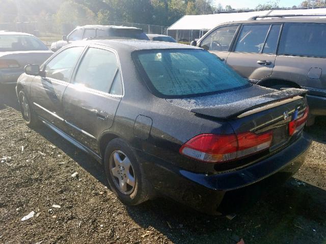 1HGCG16552A063949 - 2002 HONDA ACCORD EX BLACK photo 3