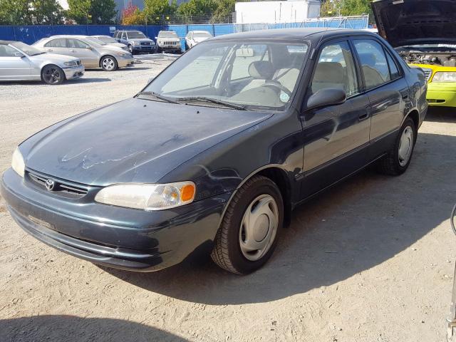 1NXBR12E9XZ269898 - 1999 TOYOTA COROLLA VE GREEN photo 2