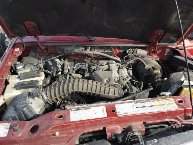 1FTYR11X2WTA32126 - 1998 FORD RANGER RED photo 7