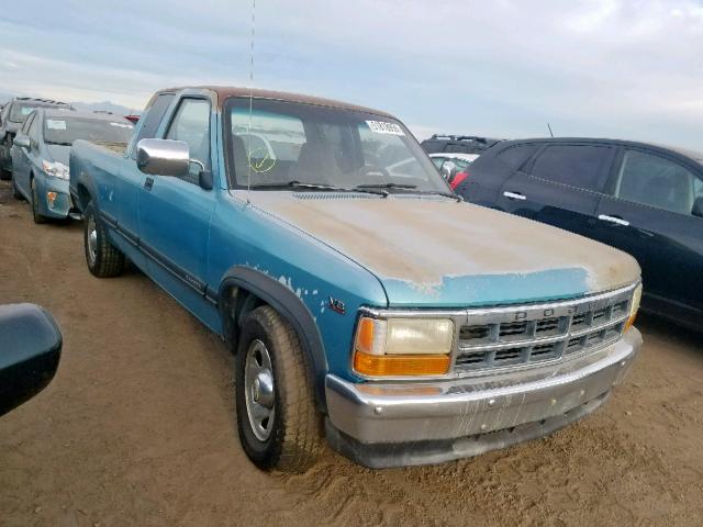 1B7GL23Y6TS521932 - 1996 DODGE DAKOTA BLUE photo 1