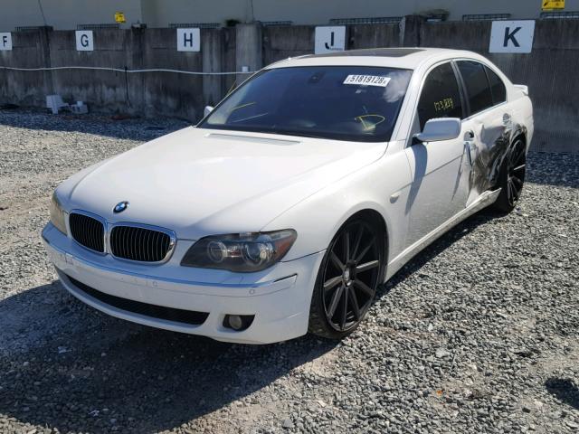 WBAHL83576DT07082 - 2006 BMW 750 I WHITE photo 2