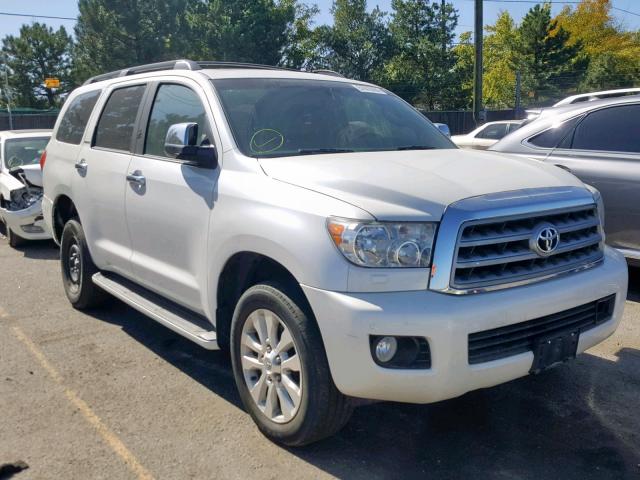 5TDDW5G11CS064903 - 2012 TOYOTA SEQUOIA PL WHITE photo 1