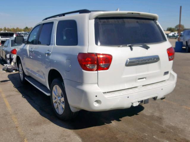 5TDDW5G11CS064903 - 2012 TOYOTA SEQUOIA PL WHITE photo 3