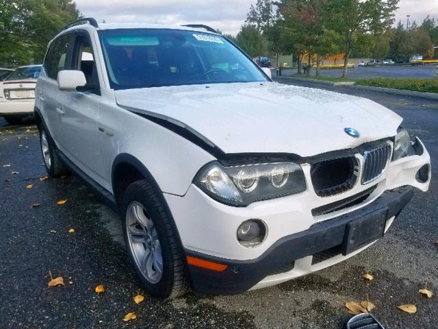 WBXPC73448WE51976 - 2008 BMW X3 3.0I WHITE photo 1