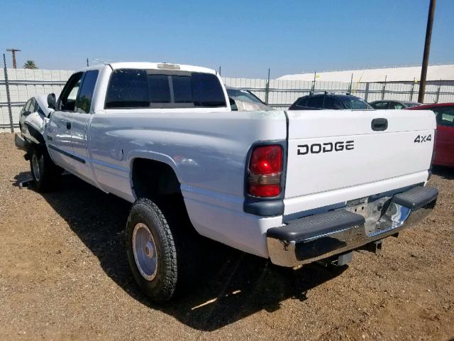 3B7KF23621G758809 - 2001 DODGE RAM 2500 WHITE photo 3