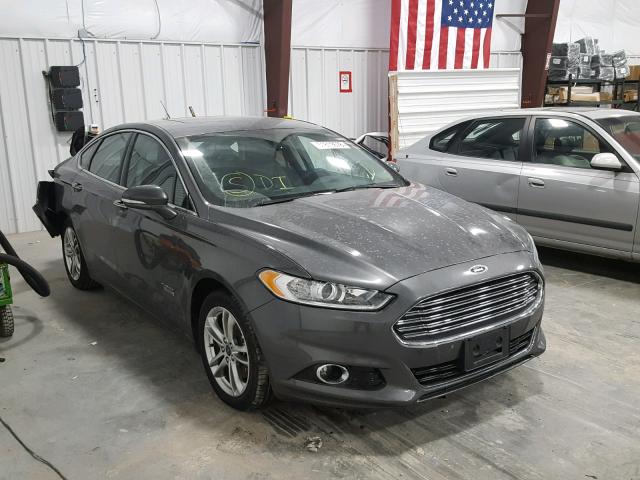 3FA6P0SU8GR165574 - 2016 FORD FUSION TIT GRAY photo 1