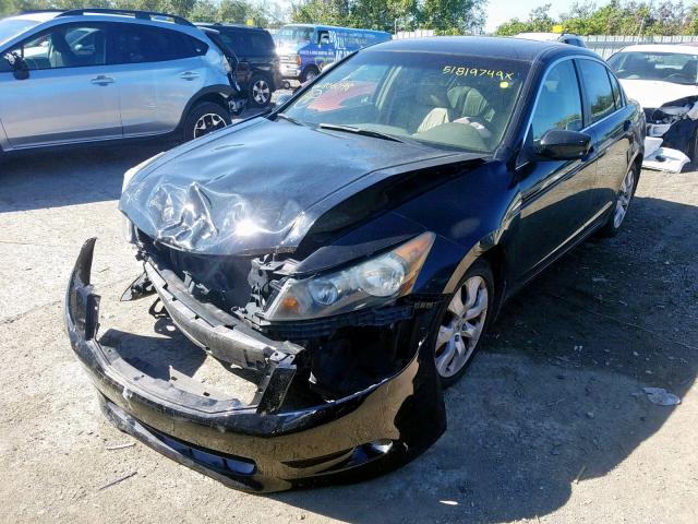 1HGCP26839A806098 - 2009 HONDA ACCORD EXL BLACK photo 2