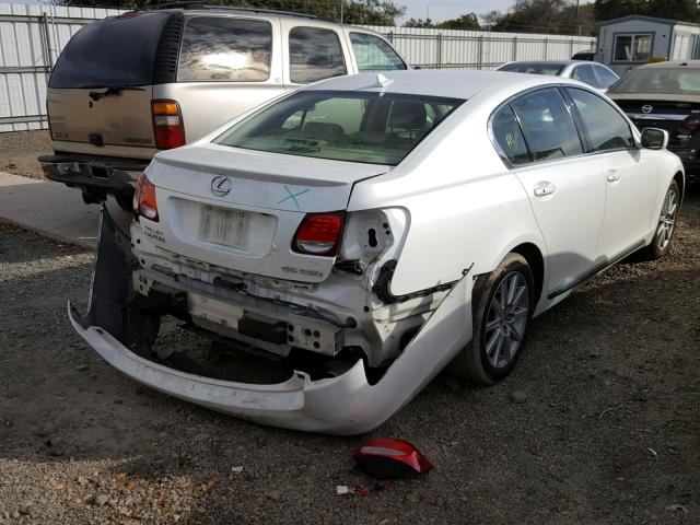 JTHBE96S570008319 - 2007 LEXUS GS 350 WHITE photo 4