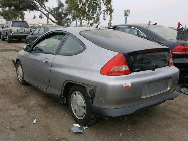 JHMZE14722T000863 - 2002 HONDA INSIGHT SILVER photo 3