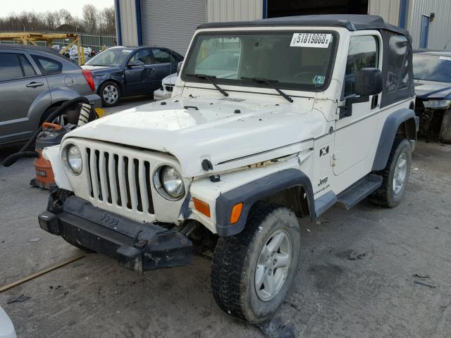 1J4FA39S16P728885 - 2006 JEEP WRANGLER X WHITE photo 2