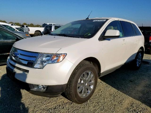 2FMDK39C18BA56903 - 2008 FORD EDGE LIMIT WHITE photo 2