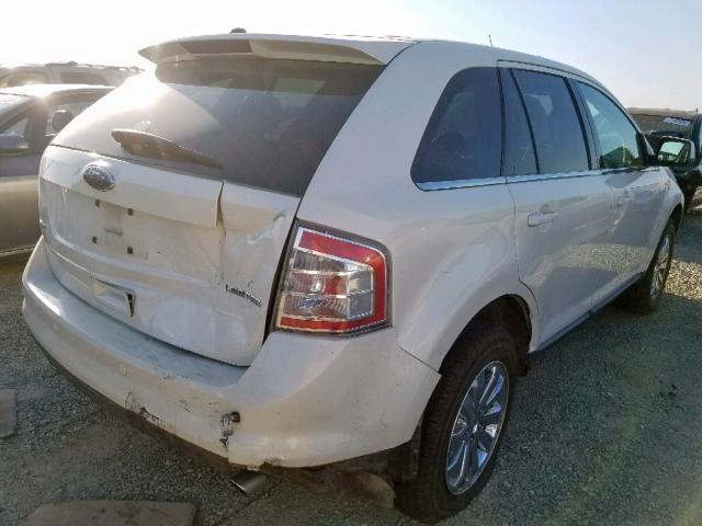 2FMDK39C18BA56903 - 2008 FORD EDGE LIMIT WHITE photo 4