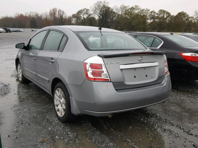 3N1AB6AP2CL734226 - 2012 NISSAN SENTRA 2.0 GRAY photo 3