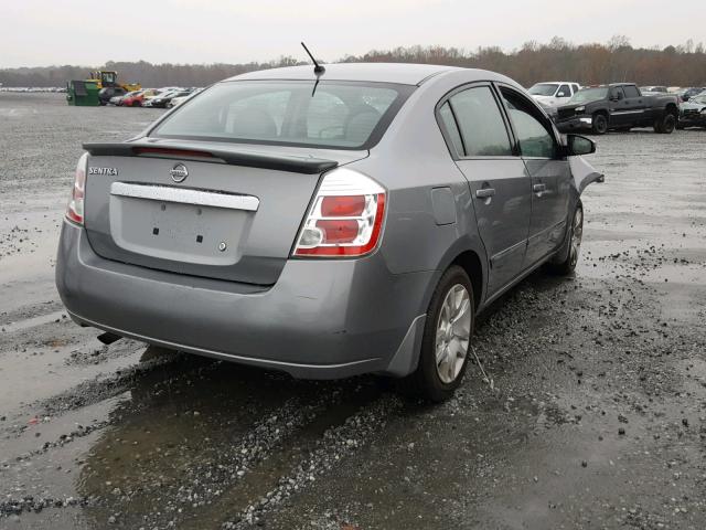 3N1AB6AP2CL734226 - 2012 NISSAN SENTRA 2.0 GRAY photo 4