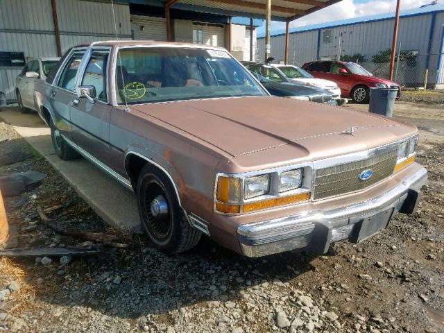 2FABP74FXKX104775 - 1989 FORD CROWN VICT BROWN photo 1