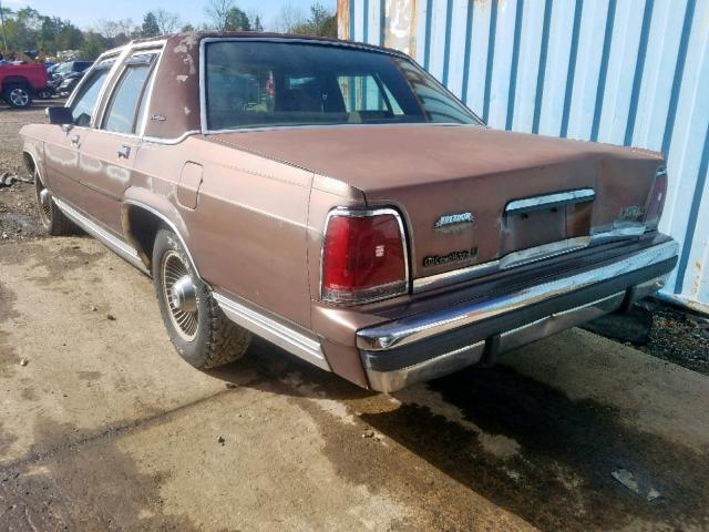 2FABP74FXKX104775 - 1989 FORD CROWN VICT BROWN photo 3