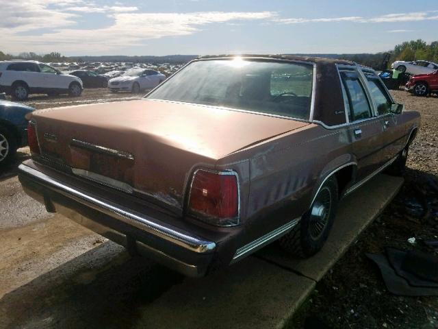 2FABP74FXKX104775 - 1989 FORD CROWN VICT BROWN photo 4