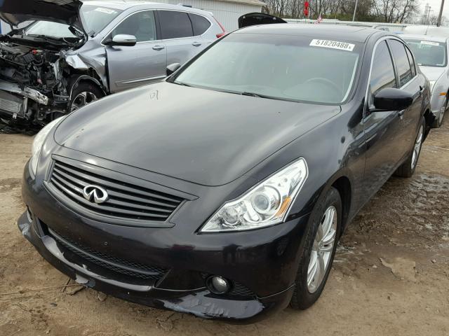 JN1CV6AR2CM675718 - 2012 INFINITI G37 BLACK photo 2